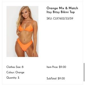 Orange Mix & Match Itsy Bitsy